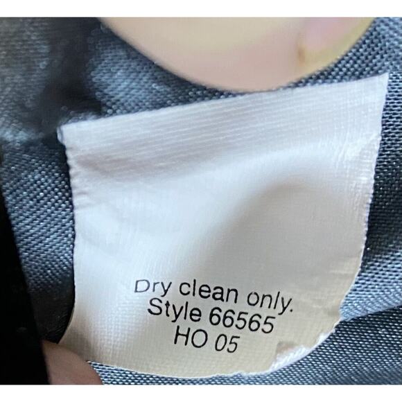 J Crew Sz S Black Stadium Cloth Double Breasted Majesty Peacoat Wool Blend - Picture 6 of 10